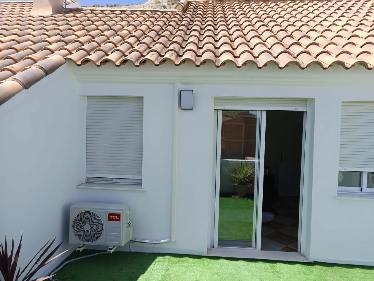 Klimaanlage montiert in einem Haus im Almanzora-Tal